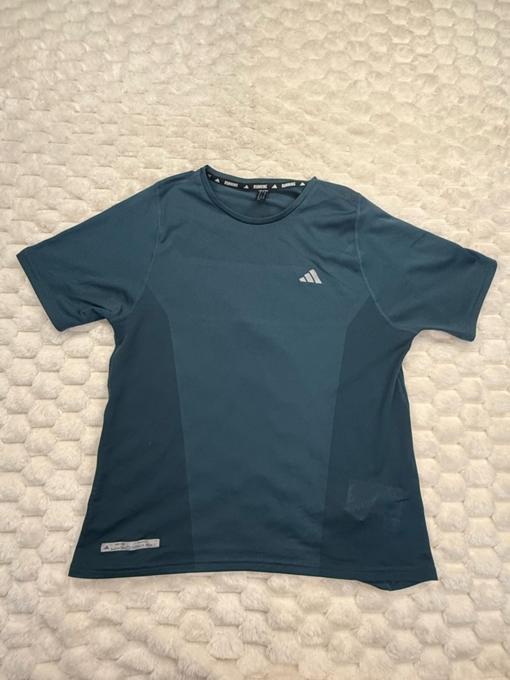 Adidas Running AEROREADY Teal Mesh Performance Training T-Shirt - Women's M